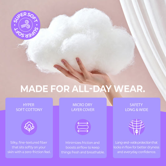 huez Daily Freshness Panty Liners - 40 Count (5.9 inch)