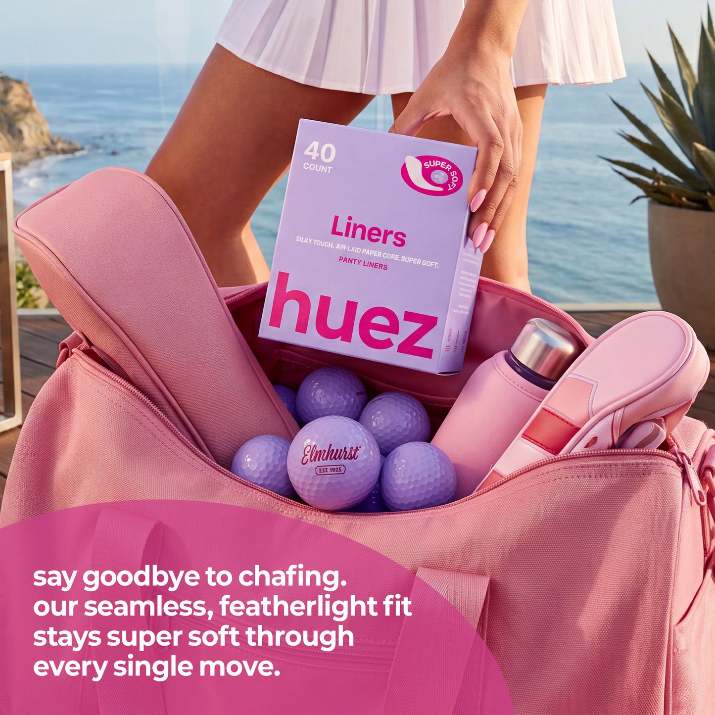 huez Daily Freshness Panty Liners - 80 Count (2 Packs / 40 Count per Pack)