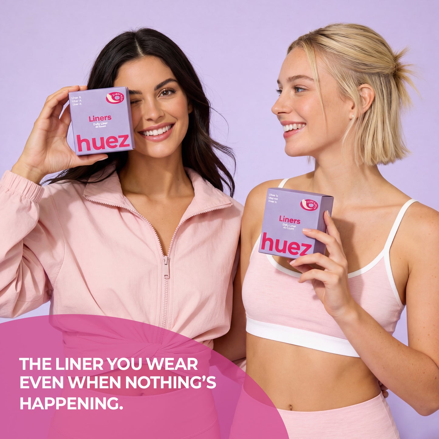 huez Daily Freshness Panty Liners - 80 Count (2 Packs / 40 Count per Pack)
