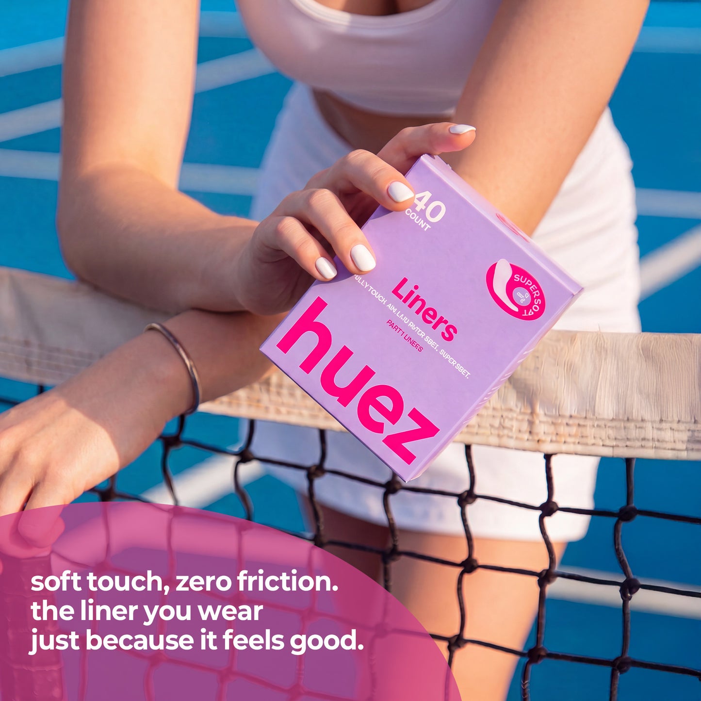 huez Daily Freshness Panty Liners - 80 Count (2 Packs / 40 Count per Pack)